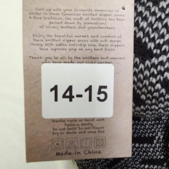 The Metluks Knitted Slipper Socks with Anti-Slip Sole - Picture 4 of 4